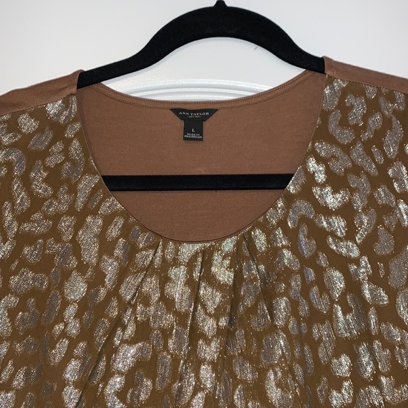 EUC Ann Taylor Sleeveless Animal print top - Picture 3 of 5